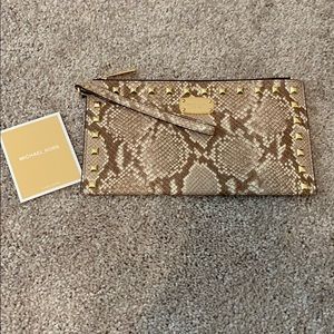 Michael Kors snake wristlet with studs
